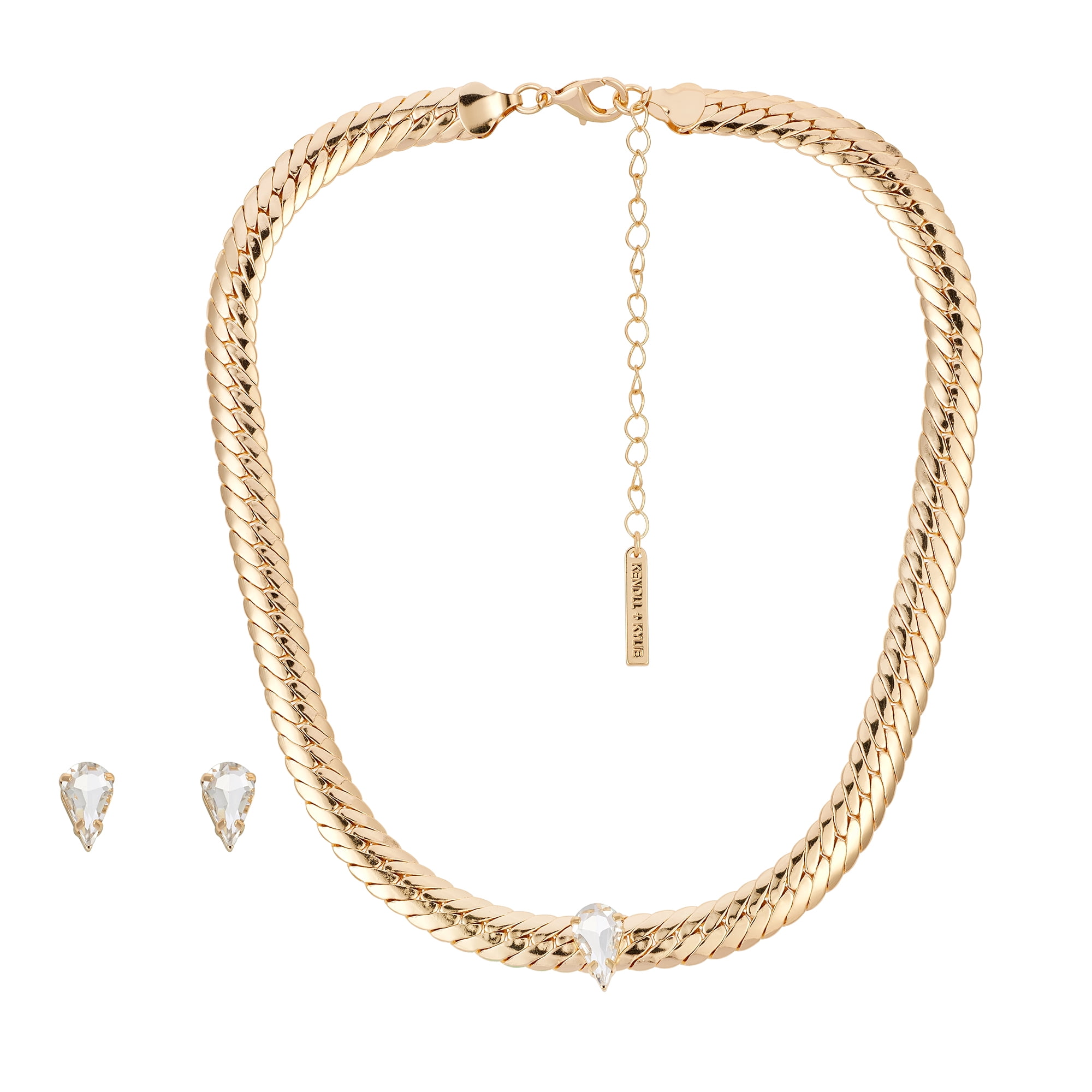 Fashion Diamond Set Gold Chain Necklace Earrings Bracelet Ring Zinc Alloy  Bridal Jewelry Set - China Pendant and Necklace price | Made-in-China.com
